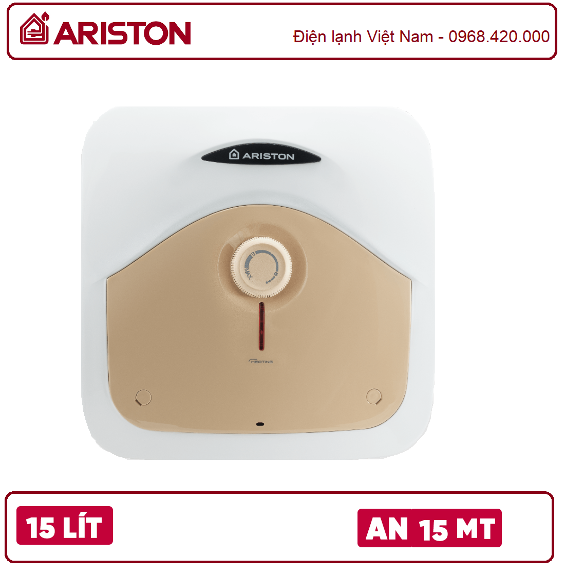 Bình nóng lạnh ariston 15 Lít An 15 2.5 FE-MT