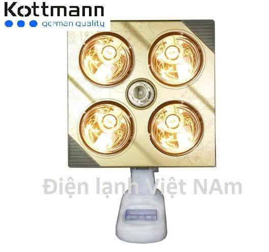 ĐÈN SƯỞI KOTTMANN 4 BÓNG TREO TƯỜNG K4BG
