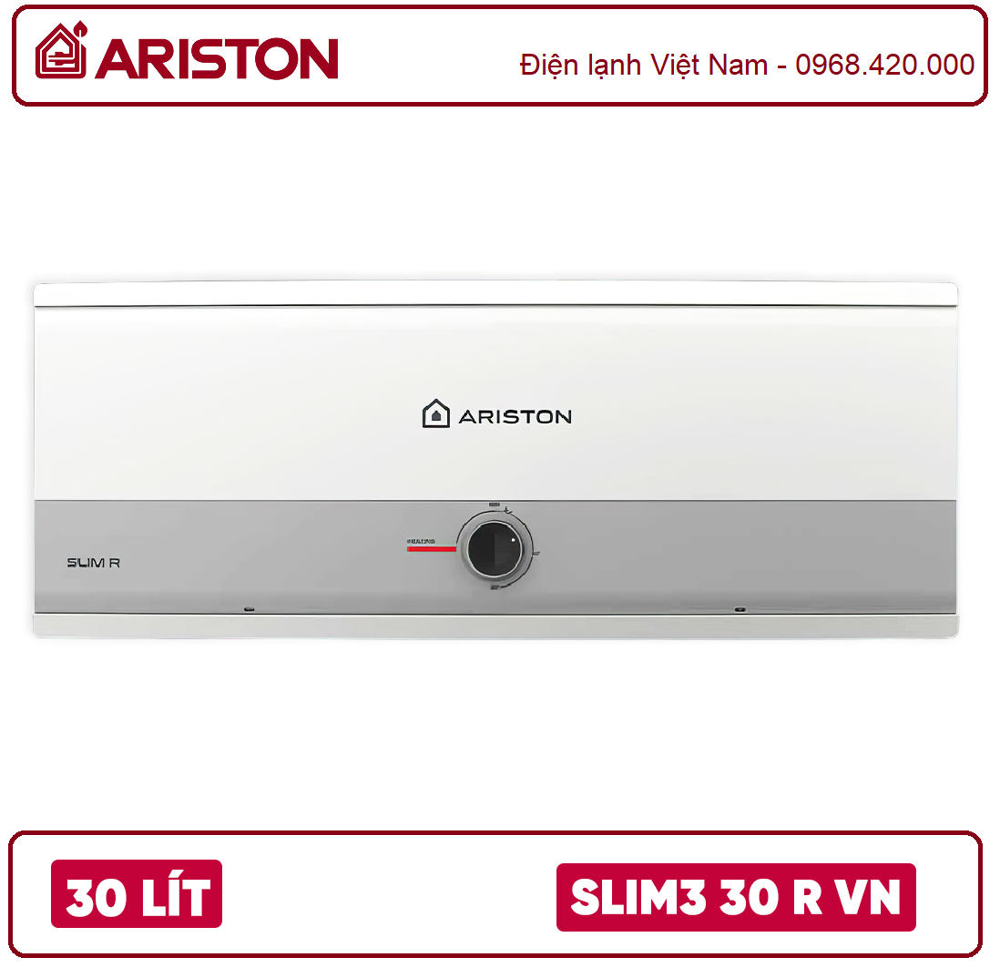 Bình nóng lạnh Ariston 30L Slim3 30R VN