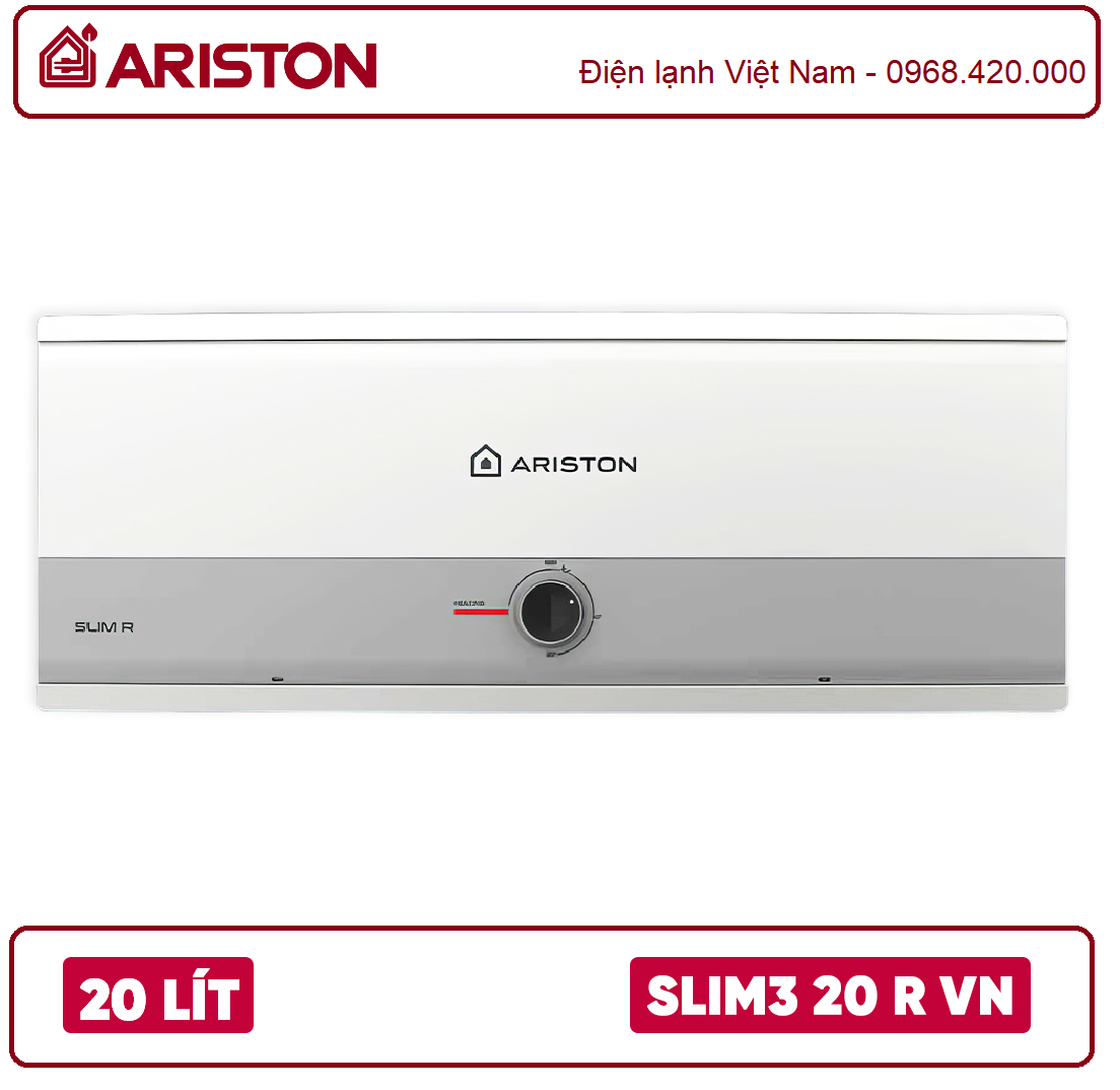 Bình nóng lạnh Ariston 20L SLIM3 20 R VN