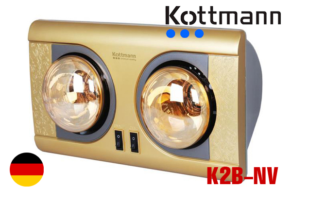 ĐÈN SƯỞI KOTTMANN 2 BÓNG VÀNG K2B - NV